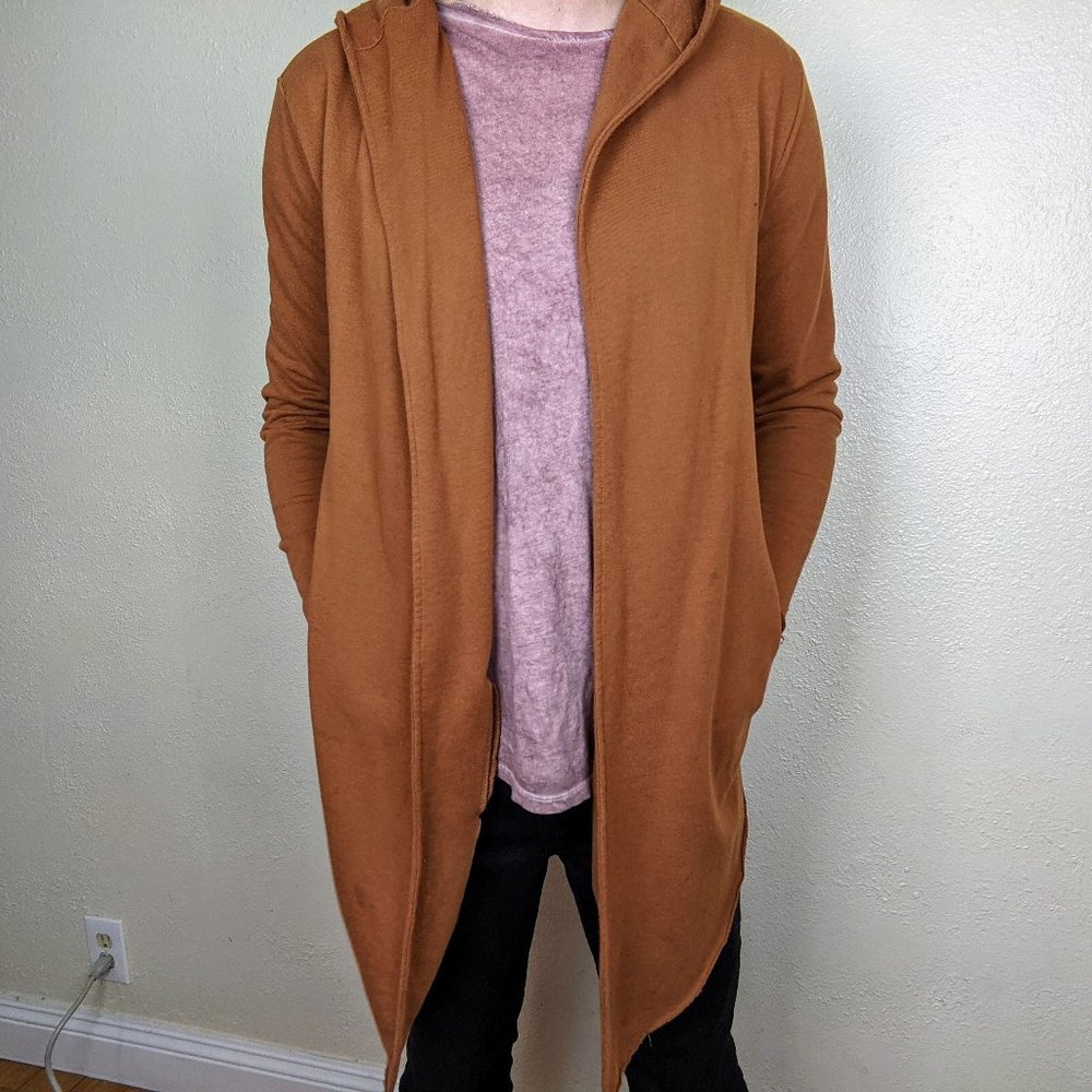Forever 21 Hooded Long Trendy Cardigan Sweater